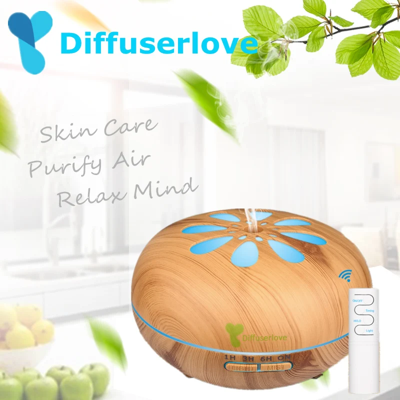 Diffuserlove 550 мл ультразвуковой увлажнитель воздуха с дистанционным управлением