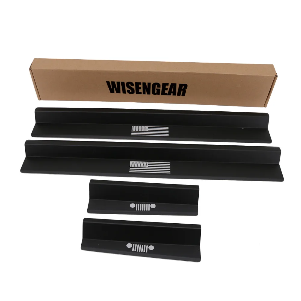 WISENGEAR не пластиковый! Защитная Накладка на порог передней и задней двери