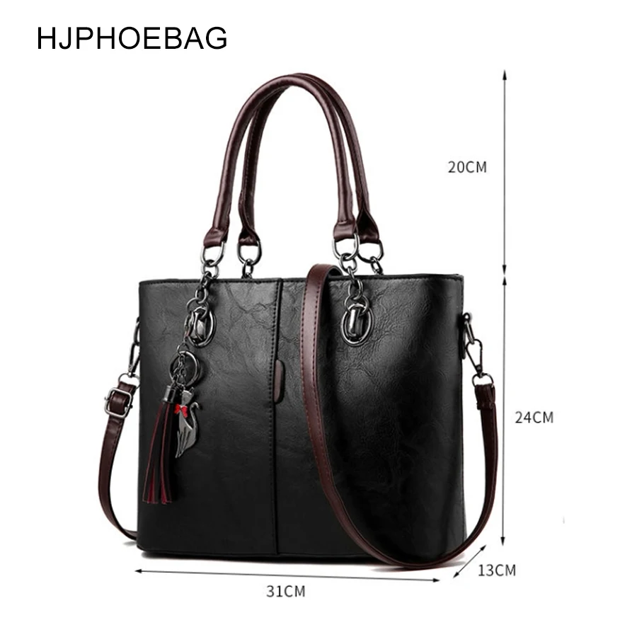 HJPHOEBAG, Модные женские Сумки из искусственной кожи, женские сумки-мессенджеры, сумки с кисточками, дизайнерские сумки через плечо YC208