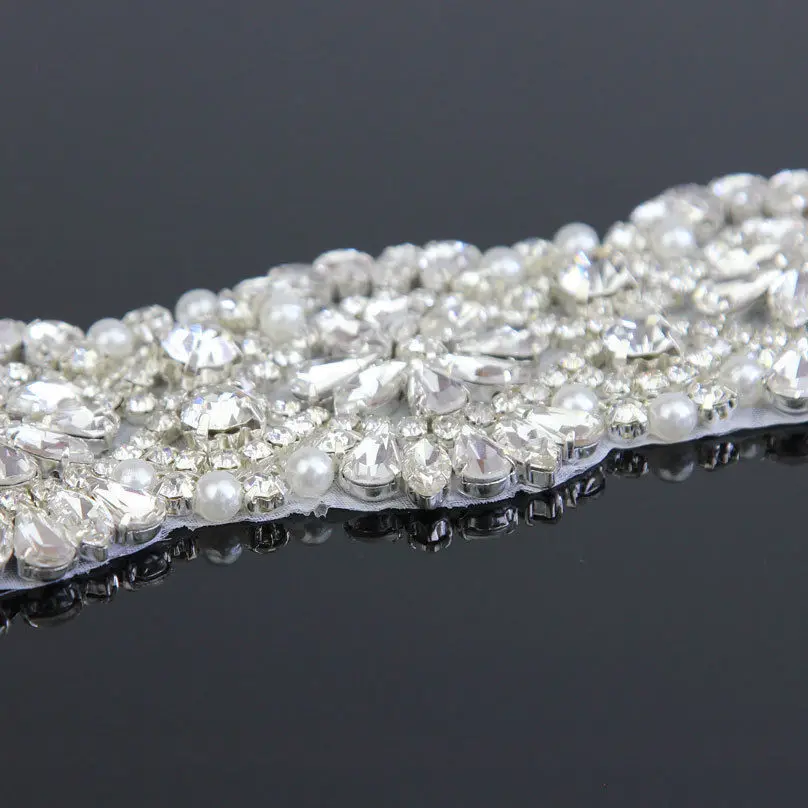 Красивый свадебный пояс Стразы с кристаллами 17 дюймов свадебная отделка платьев