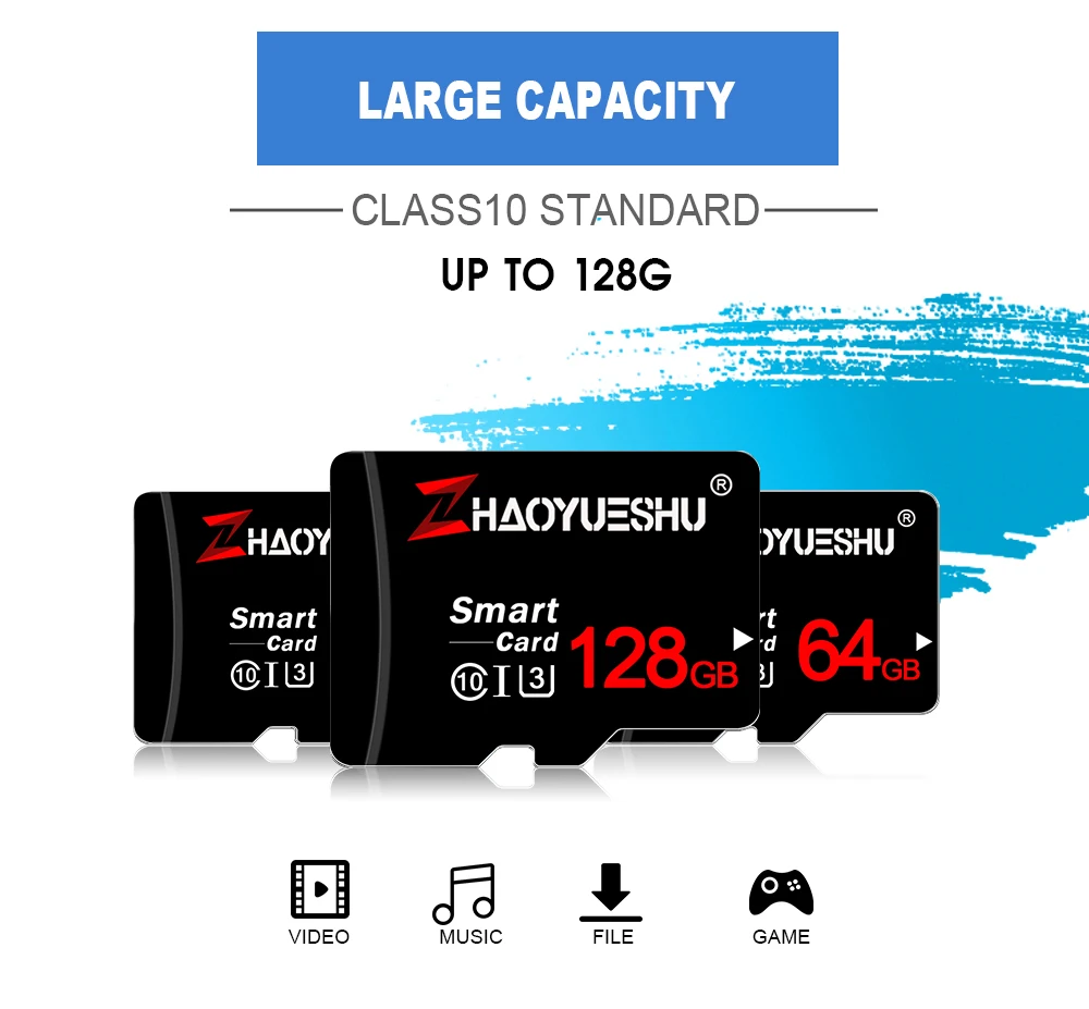 Оригинальная высокоскоростная карта памяти, 64 ГБ, micro sd карта, класс 10, 128 ГБ, портативная флеш-карта TF, 32 ГБ, 16 ГБ, 8 ГБ, для записи вождения