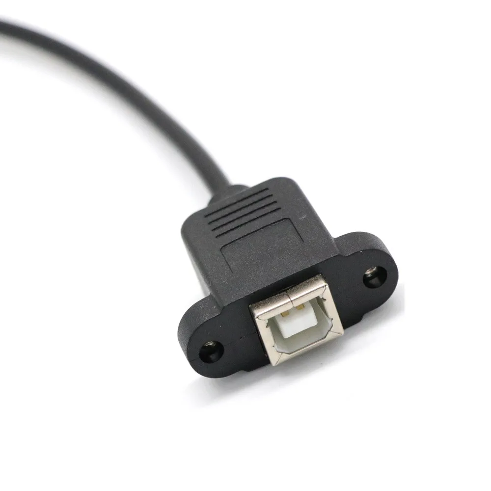 Принтер кабель для монтажа на панели + винт Mini USB 5 Pin мужчин и 2 0 B Jack женский Прямая