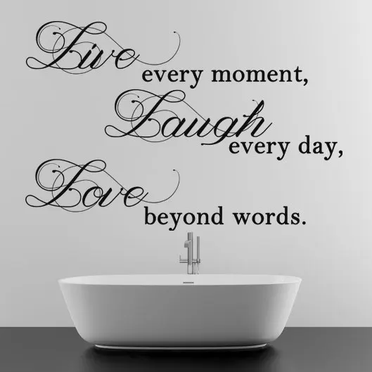 

Live Laugh Love Wall Sticker Vinyl Quotes Home Decal Bedroom Decor Creative Removable Wall Decal Art Sticker