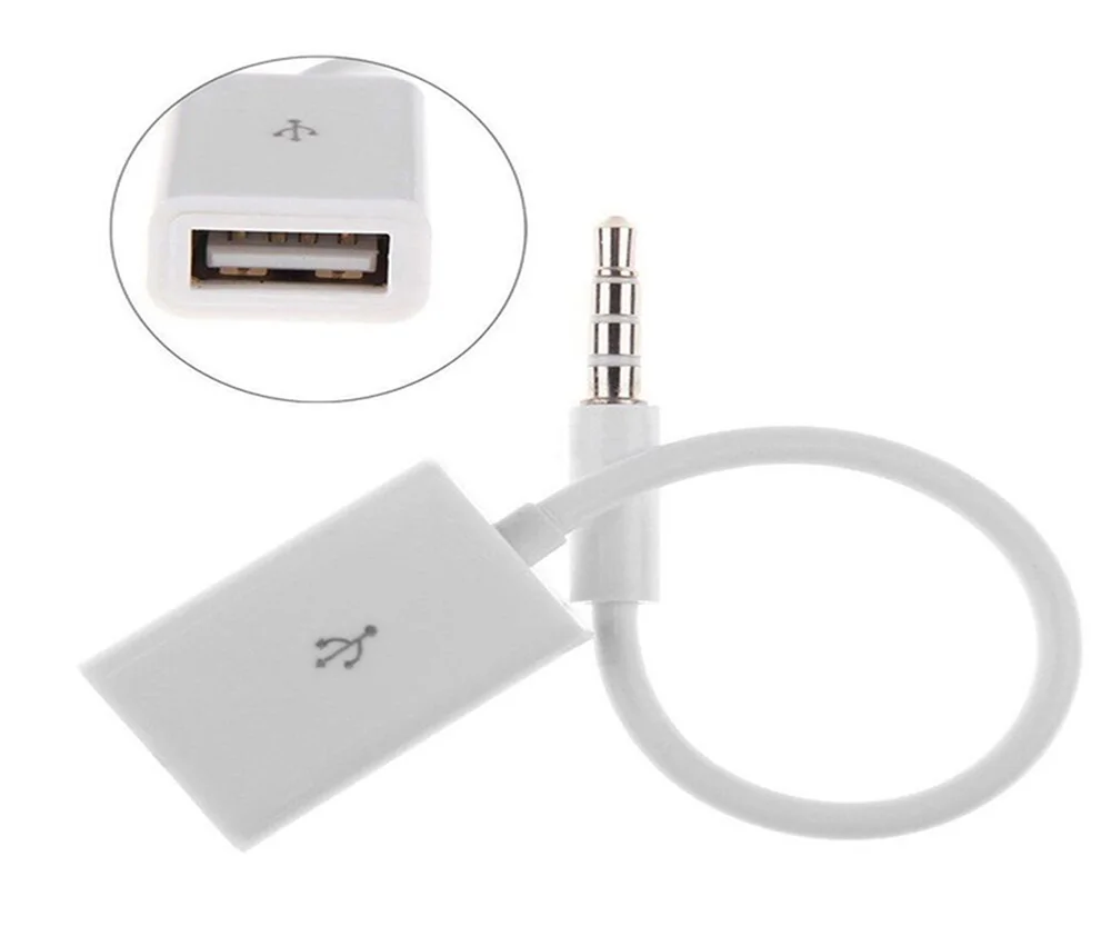 Автомобильный MP3 плеер AOSHIKE конвертер 3 5 мм со штекером AUX аудиоразъем к USB 2 0
