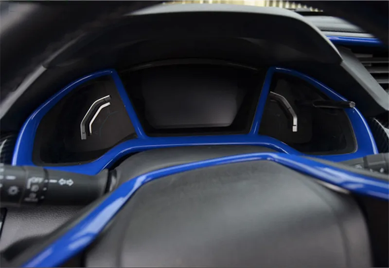 Наклейка для приборной панели автомобиля из углеродного волокна подходит Honda Civic