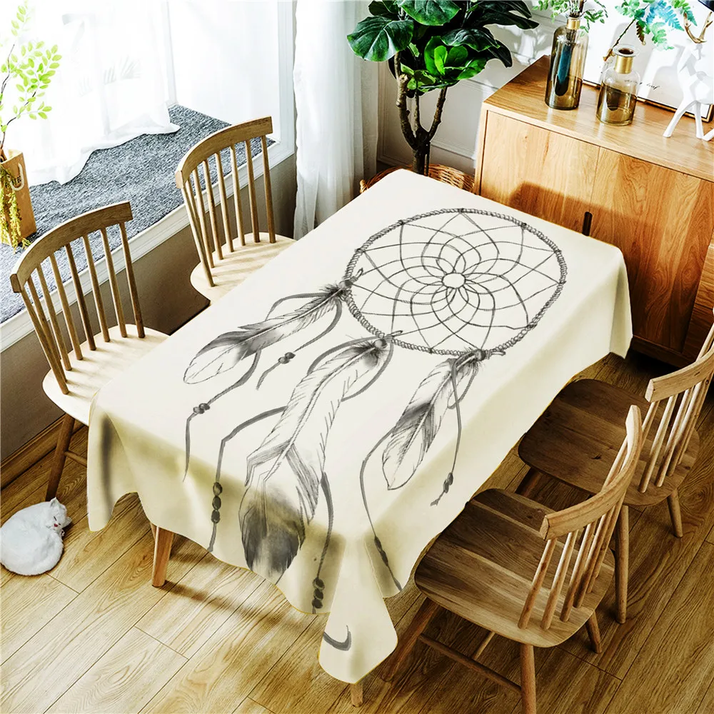 3D цифровая кожаная прямоугольная скатерть с принтом полиэстер столовая кухонная