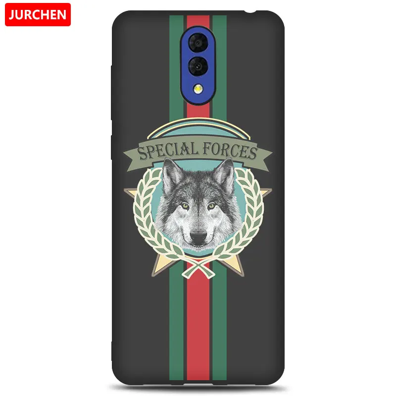 30 JURCHEN Case For Alcatel 3L Case Soft Tpu Silicone Back Cover For Alcatel 3L 3 L Case Cover Funda Printing Bag Cartoon - Цвет: 30