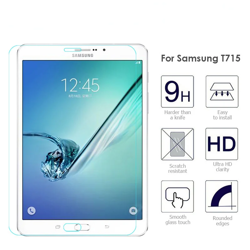 HD Премиум Закаленное стекло для Samsung Galaxy Tab S2 8 0 T710 T715 прозрачная защитная пленка