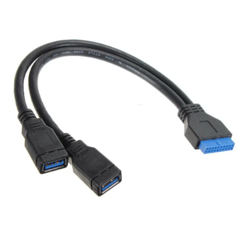0 25 м 2 порта USB 3 A разъем на 20-контактный кабель материнской платы 20pin/19pin к usb3.0