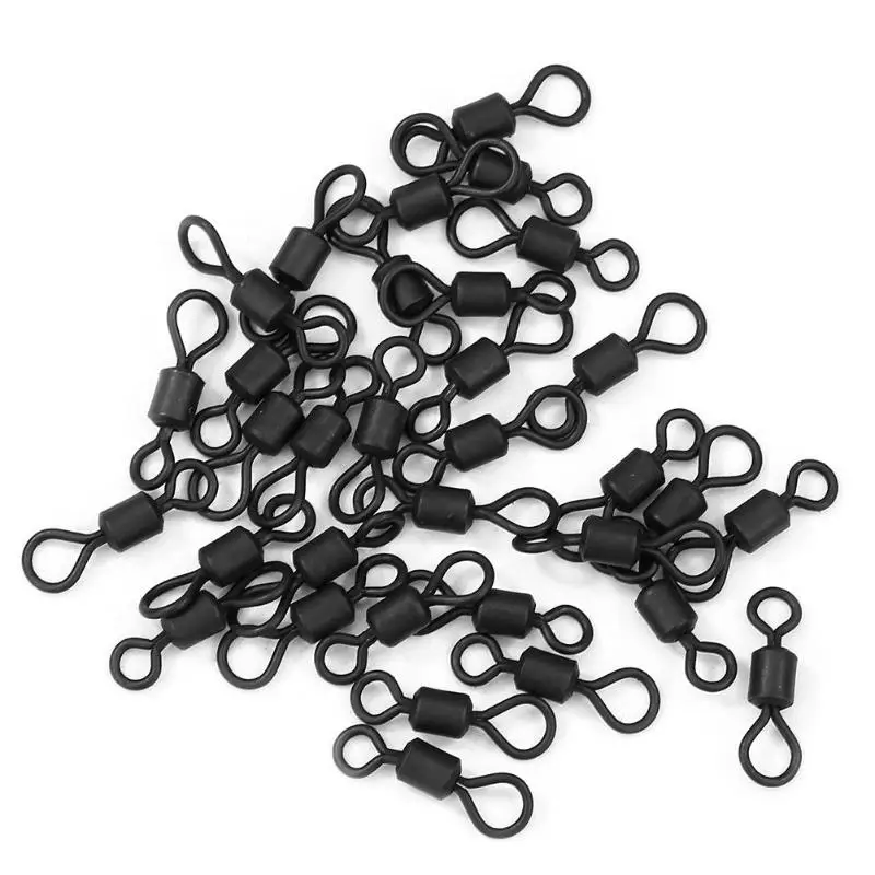 30pcs Рыболовные крючки для лодки, 8 слов, разъем для рыбалки, шариковый Вертлюг, твердые кольца, быстросменный терминал, рыболовные снасти, аксессуары - Цвет: 30pcs