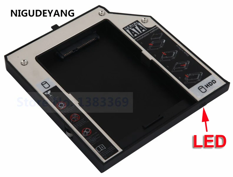 NIGUDEYANG Ultrabay 2nd 2,5 HDD SSD жесткий диск корпус Caddy для IBM lenovo ThinkPad R400 R500