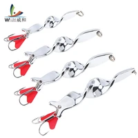 4pcslot metal spoon sequins lure bait 10g 14g 21g 27g mixed hard lure spinner bait for trout pesca peche