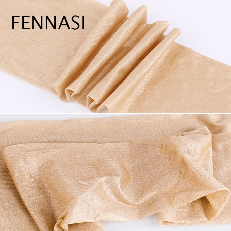 Пикантные блестящие женские колготки FENNASI с открытой промежностью глянцевые