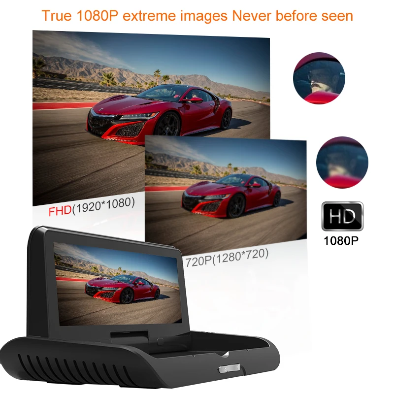 YANTU 4G Автомобильная камера GPS 8 &quotAndroid 5 1 Автомобильные видеорегистраторы WIFI 1080P