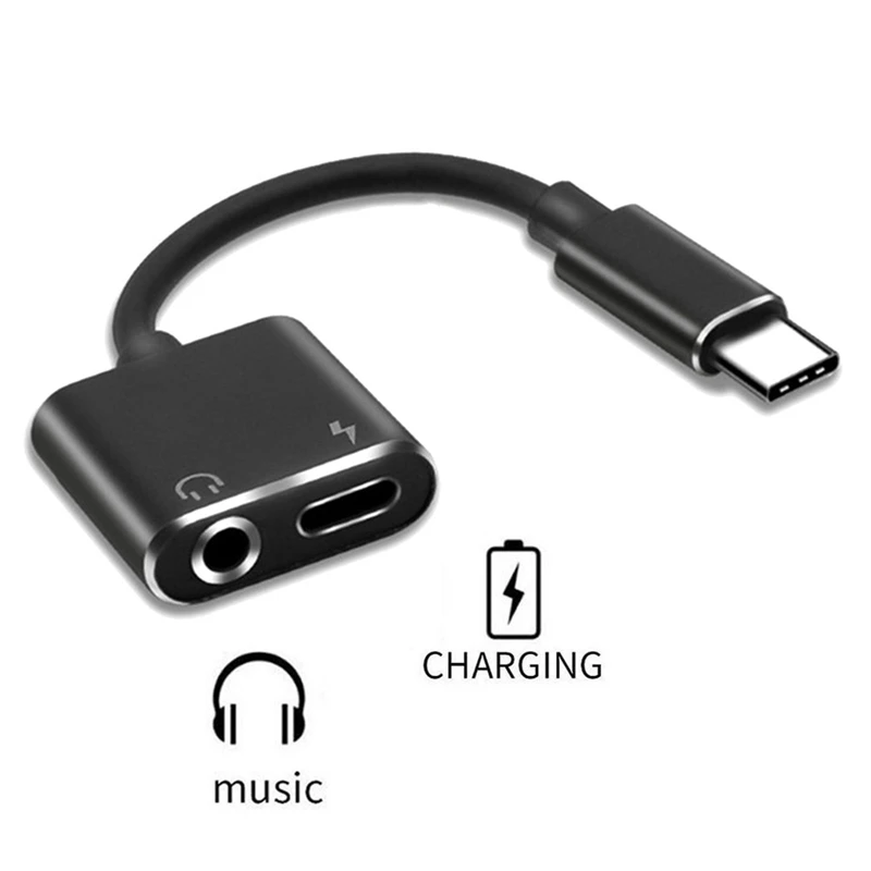Переходник USB Type-C/3 5 мм 2 в 1 разветвитель кабель для зарядки и прослушивания