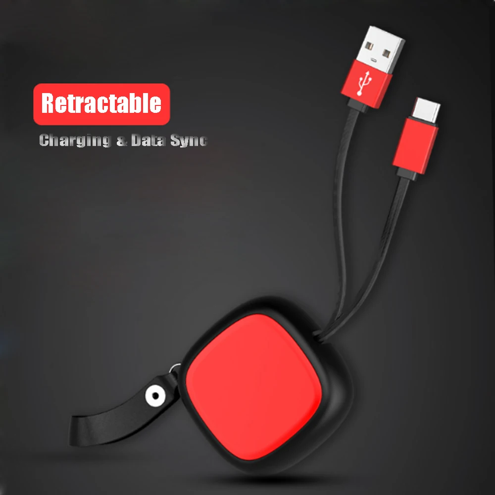 10 шт. Телескопический USB кабель для передачи данных Быстрая зарядка Micro type-C iPh Android