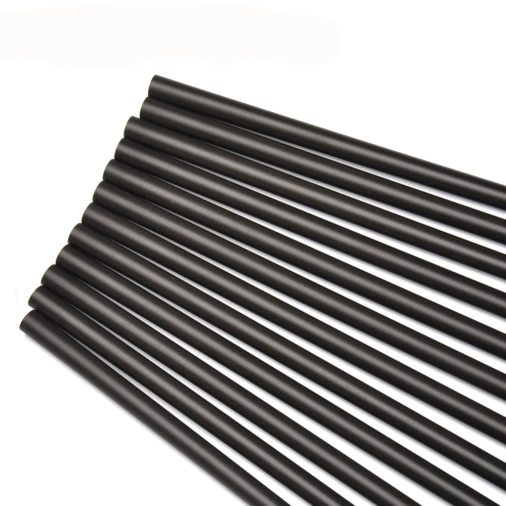 

12pcs/pack Spine 400 Pure Carbon Arrow Shaft OD7.6mm ID6.2mm For Hunting Shooting Archery Bow