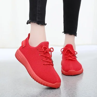 Новинка 2019 года дышащие белые туфли женские летние повседневные на плоской