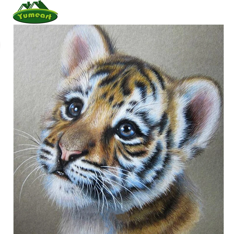 Мягкие животные милый очаровательный маленький тигр сделай сам 5D алмазная