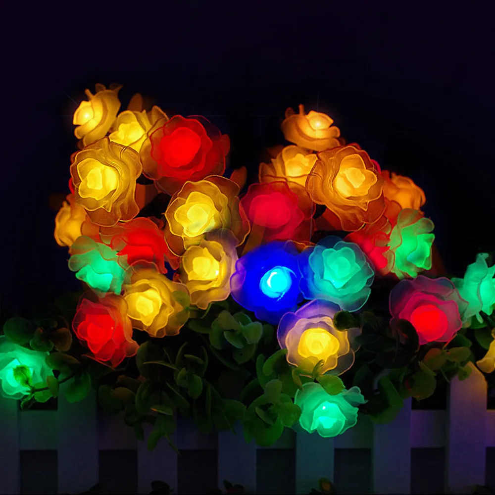 Новинка высокое качество осветительные струны 20LED батарейный отсек латексная