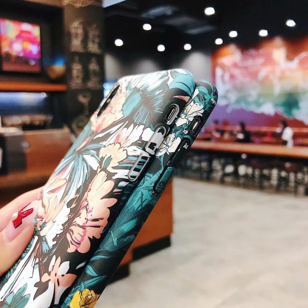 3D рельефный чехол для телефона iphone X Xs XR 7 8 Plus 6 6S Жесткий Чехол из поликарбоната с