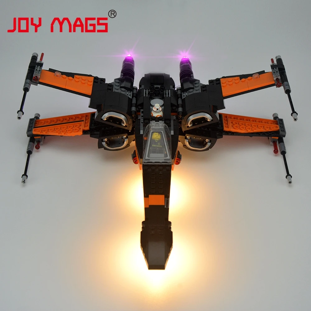 Светодиодный светильник JOY MAGS Only для истребителя X Wing совместим с моделями 75102/05004