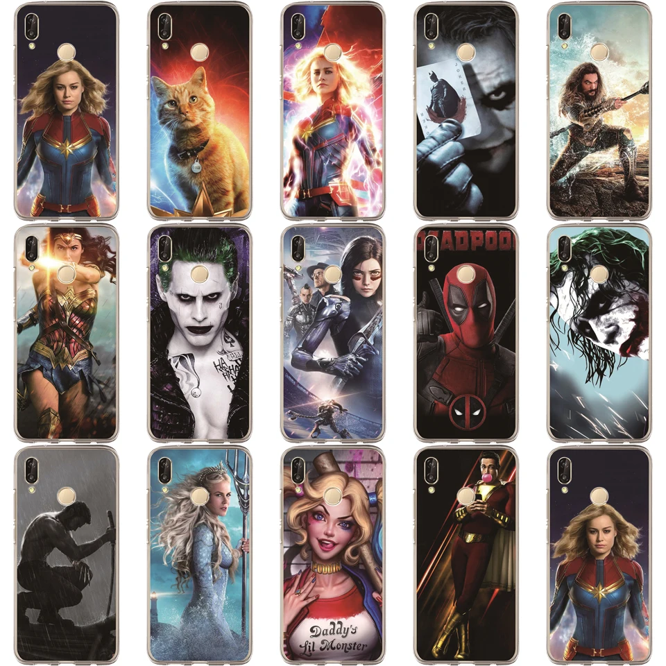 Чехол для телефона Marvel Huawei Mate 20 Pro X P20 P10 Plus P8 P9 Lite 2017 мягкие силиконовые чехлы из