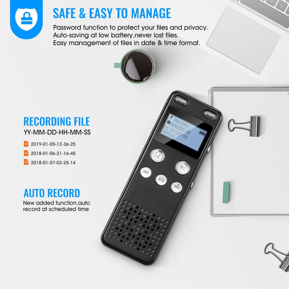Savetek USB ручка 8 Гб 16 Гб Голосовая активация цифровой Аудио Диктофон Mp3 плеер таймер Запись TF карта 384 кбит/с острые ощущения динамик