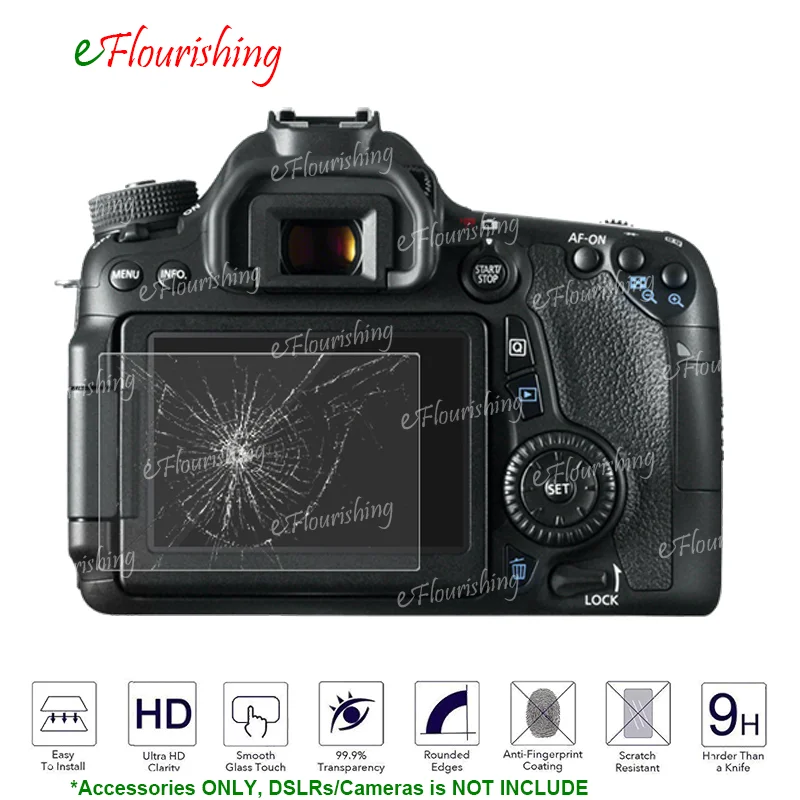 Фото Anti-Scratch LCD Screen Protector Guard Shield Film for DSLRs Canon EOS 70D 77D 80D 650D 700D 750D 760D 800D Tempered Glass-! Anti-Scratch LCD Screen Protector Guard Shield Film for DSLRs Canon EOS 70D 77D 80D 650D 700D 750D 760D 800D Tempered Glass-!