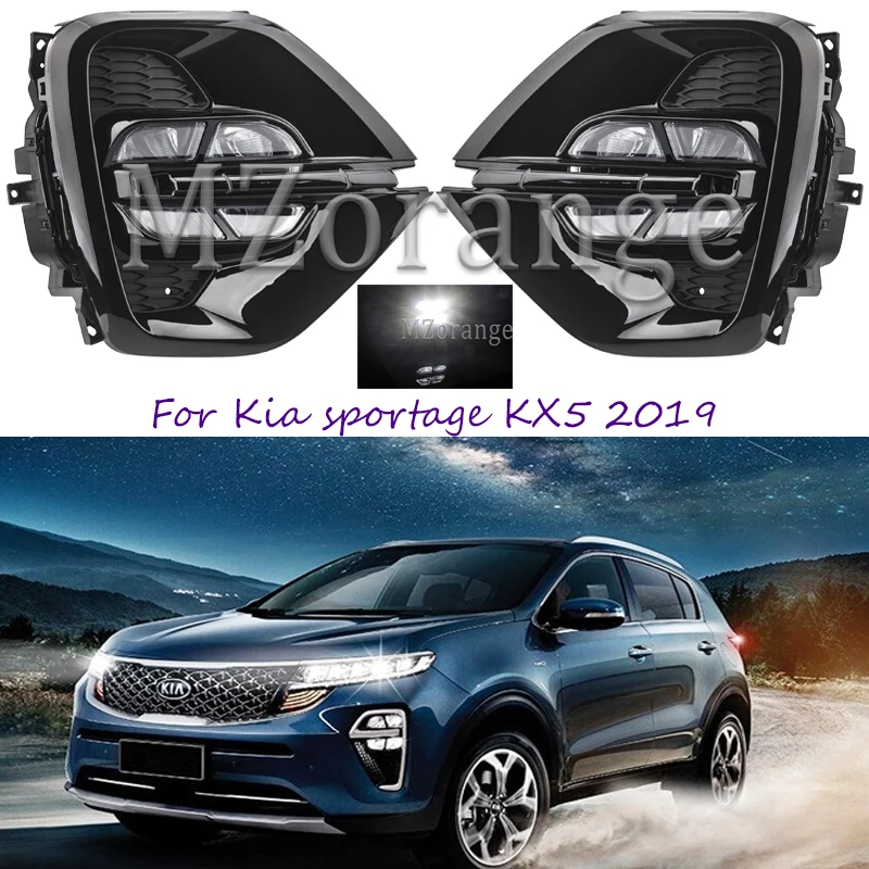 2 шт. Дневной светильник DRL для Kia sportage KX5 дневной ходовой светильник Светодиодный дневной светильник передний бампер противотуманная фара белый автомобильный Стайлинг