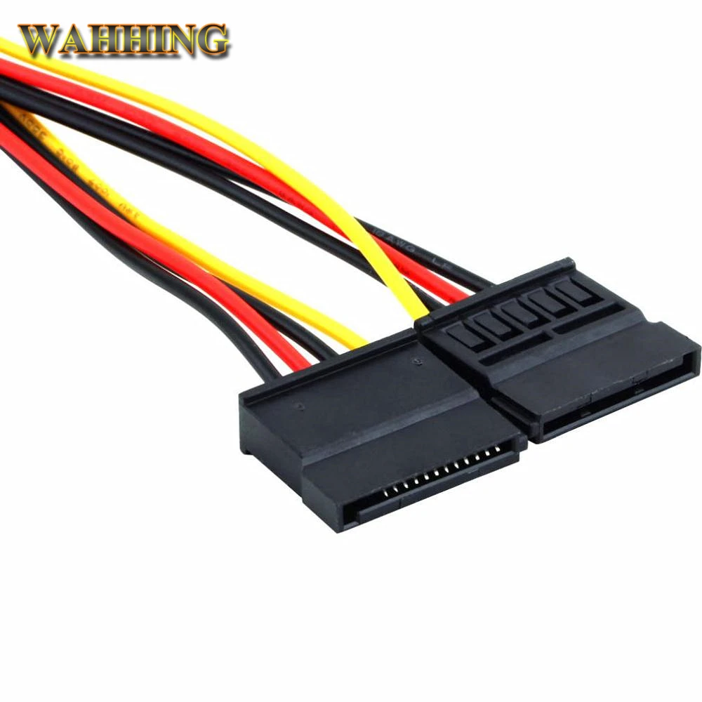 2 шт. Serial ATA SATA 4 Pin IDE/SATA Molex до 15 пин HDD Мощность адаптер кабель жесткого диска HY416 |