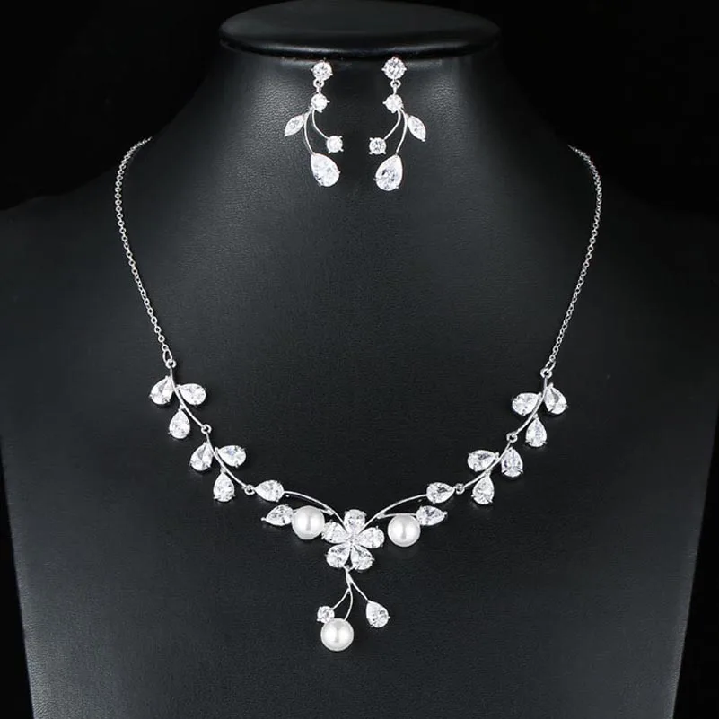 

Red Trees Brand High Quality Flower Wedding Necklace Set For Brides Gift Fashion Luxury Jewellery Sets For Women