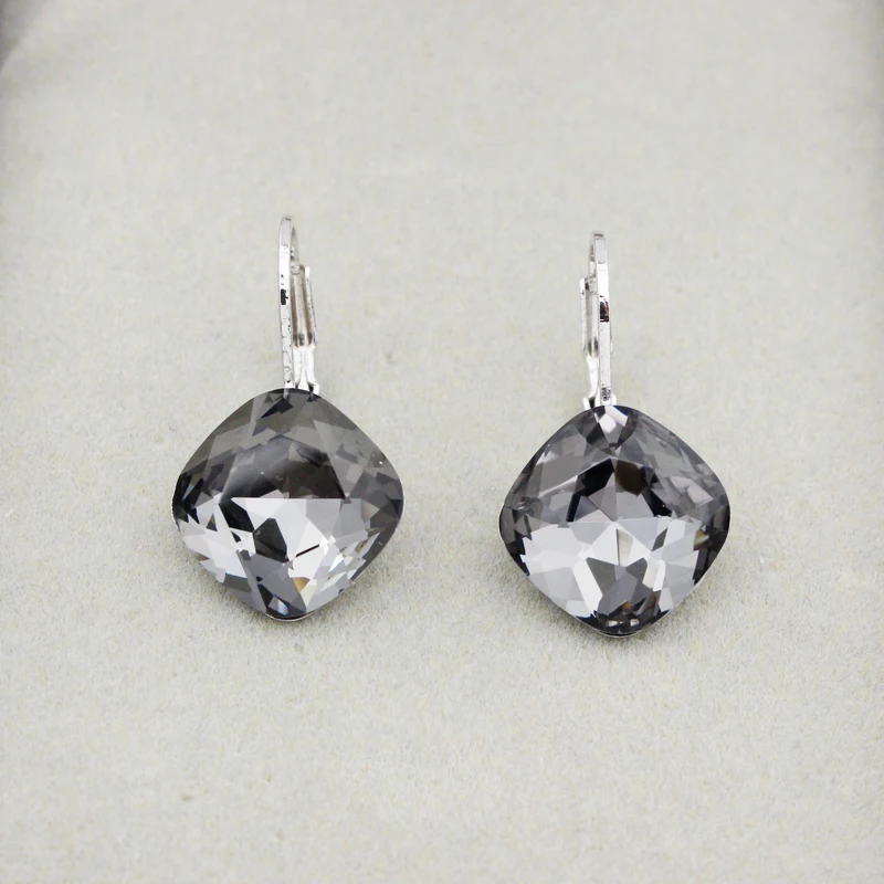 Moonrocy Бесплатная доставка Серебряный Цвет ювелирные изделия площади Фиолетовый