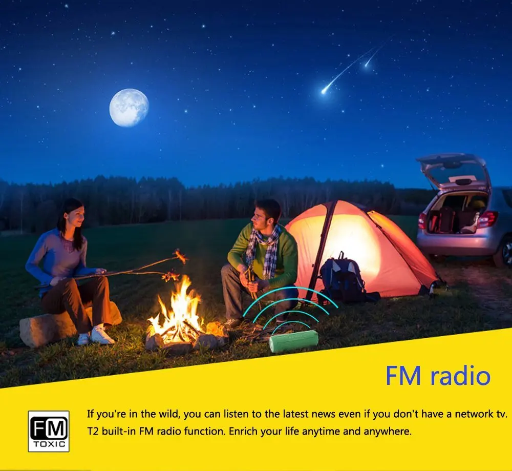 FDGAO Bluetooth музыкальный динамик водонепроницаемый портативный открытый светодиодный беспроводной громкий динамик Hifi стерео USB MP3 FM радио с микрофоном