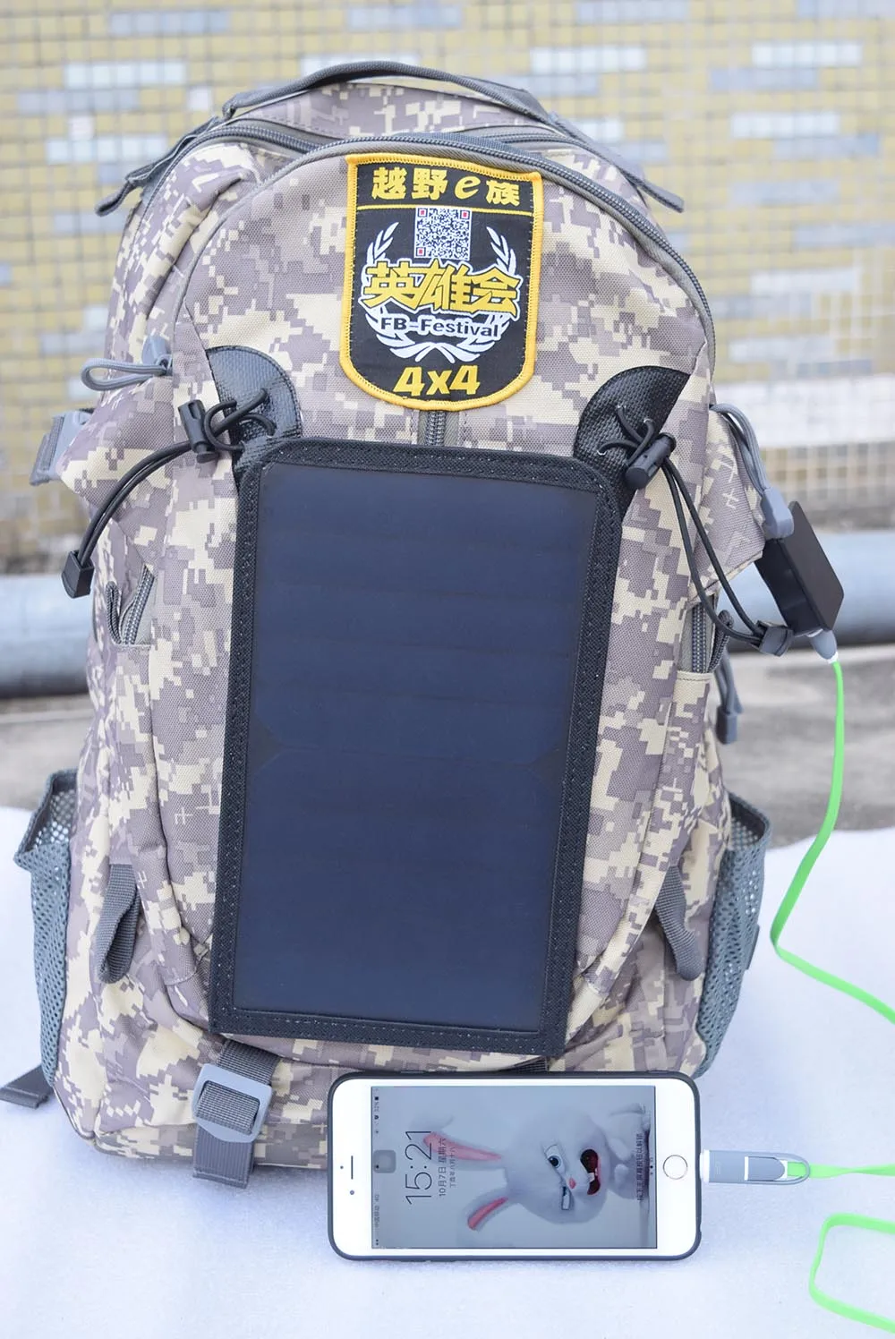 Рюкзак с солнечной батареей 6 Вт в зарядка через usb большой размер энергии