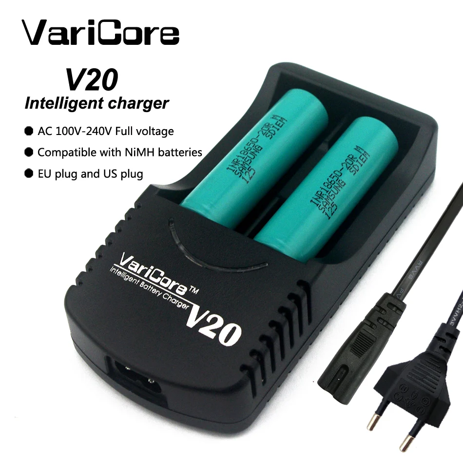 2018 VariCore V20 18650 зарядное устройство 26650 18500 16340 14500 18350 литиевая батарея 1 2 в AA/AAA NiMH