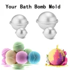 1 пара 4.5 см бомбочки для ванны бомбочка для ванны Ванна бомба плесень Бомба для ванны мяч чайник ручной работы ванны взрыв мяч плесень Руководство мыло круглые m2043