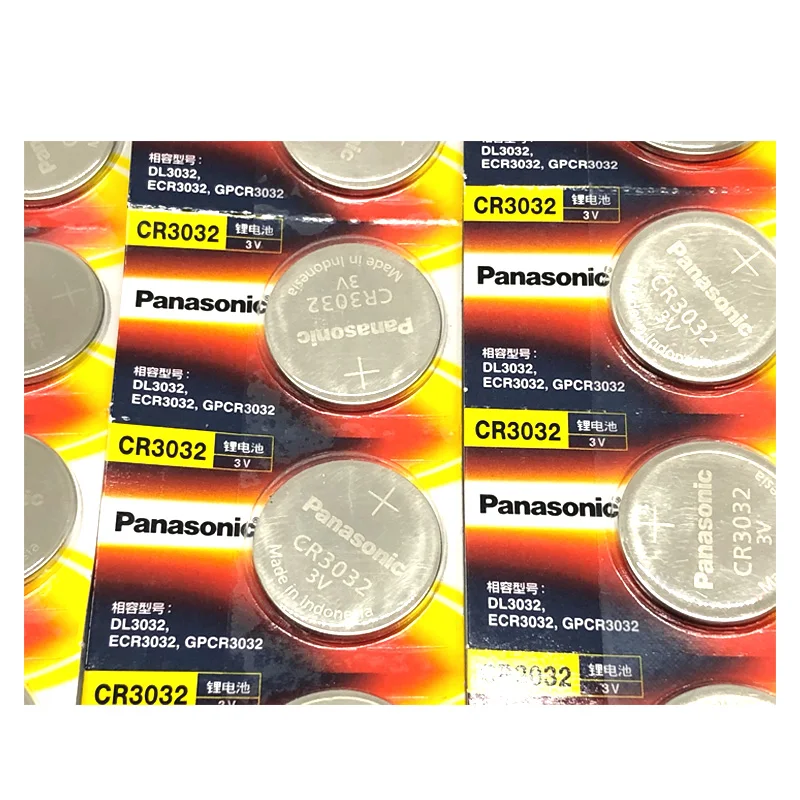 1000pcs/lot Original Battery For Panasonic CR3032 3V Lithium Car Key Remote Control Electric Alarm Cell Button Coin Batteries |
