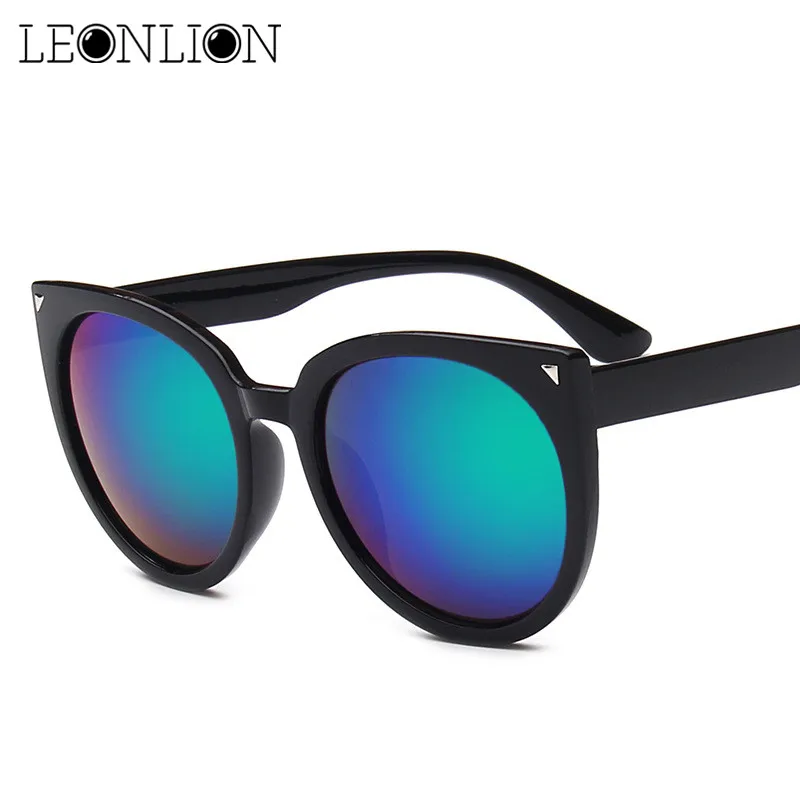 Солнечные очки LeonLion в стиле кошачий глаз UV400 для мужчин и женщин солнцезащитные