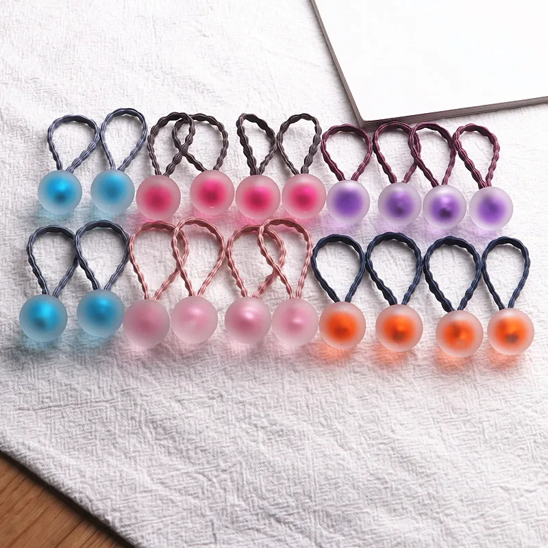 

20pcs Acrylic Dimensional Dolls Cartoon Elastic Hair Band Sets Hair Accessories For Girls Hair Tie Headband Rubber Band