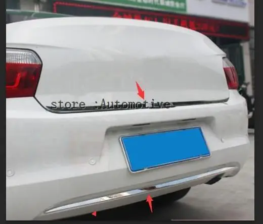 2 шт. автозапчасти отделка задней двери из нержавеющей стали накладная полоса