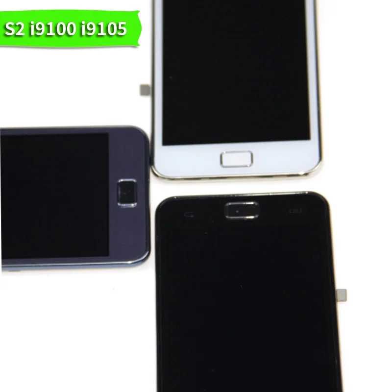 Для samsung Galaxy S2 i9100 SII Plus i9105 ЖК дисплей с сенсорным экраном дигитайзер + рамка Полная
