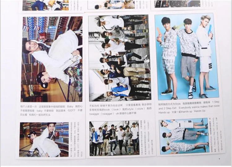 Kpop последний официальный GOT7 набор 90 коллекционный альбом текст K pop got7 LOMO подарок