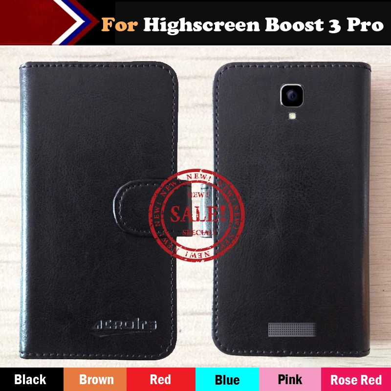 Highscreen Boost 3 Pro Case Hot!! Factory Price 6 Colors Leather Exclusive For Highscreen Boost 3 Pro Phone Cover+Tracking