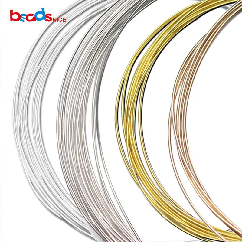 Beadsnice ID26883 diy Ювелирные изделия из серебряной проволоки 22ga круглые Твердые