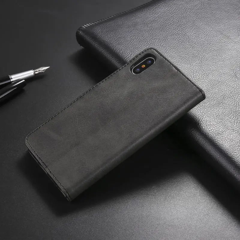 Чехол для телефона для iphone 6, 6s, 7, 8 Plus, Xs Max, XR, X, чехол, роскошный кожаный магнитный чехол-кошелек для iphone 6 Plus, 7 Plus, Coque