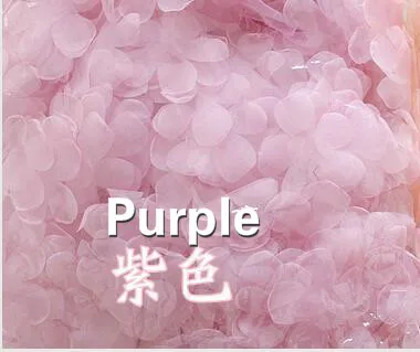 Purple 100 шт. белый розовый DIY ручной работы 3D цветок кружева патч свадебное платье ингредиенты Pyrographic Евгений пряжи Головные уборы материалы M0230 - Цвет: Purple