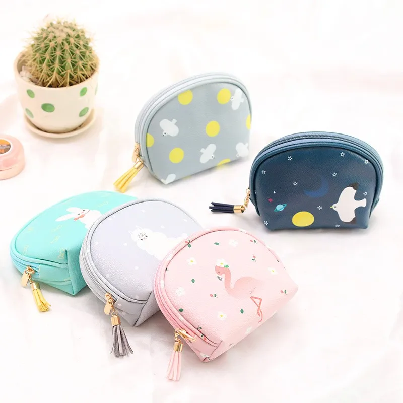 Модная женская мини косметичка с животным узором сумка для помады дорожные