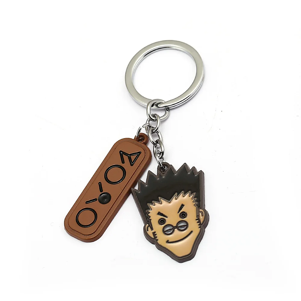 Брелок для ключей из аниме Hunter x Leorio Paladinight Kurapika Hisoka металлические фигуры модный