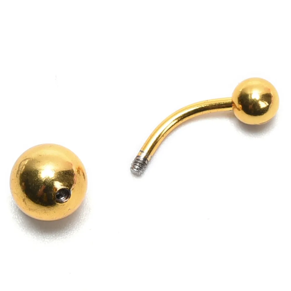 

3Pcs/Set Medical Ball Rings Belly Button Rings Navel Piercing Body Jewelry Stainless Steel Gold Black Silver Colors Wholesale